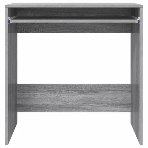 Asztal polcokkal tárolóval Szürke 77.5 x 43 x 79 cm Faanyag