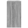 Asztal polcokkal tárolóval Szürke 77.5 x 43 x 79 cm Faanyag