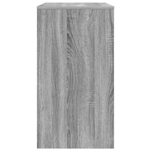Asztal polcokkal tárolóval Szürke 77.5 x 43 x 79 cm Faanyag