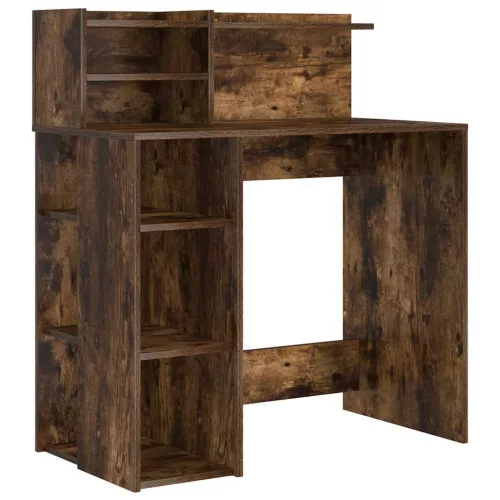 Íróasztal tárolóval Füstölt tölgy 90 x 48 x 101.5 cm Faanyag