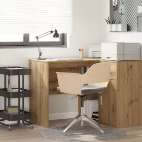   Íróasztal polcokkal kézműves tölgy 102 x 50 x 75 cm Faanyag