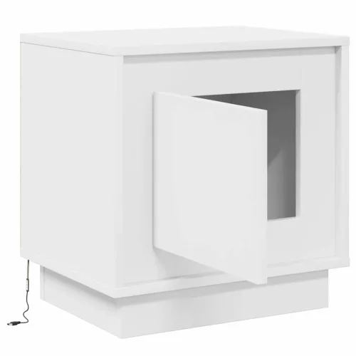 Éjjeliszekrény tartalmaz Fehér 44 x 34.5 x 45 cm Faanyag