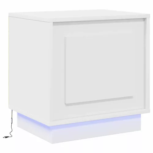 Éjjeliszekrény tartalmaz 2 pcs Fehér 44 x 34.5 x 45 cm Faanyag