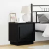 Éjjeliszekrény tartalmaz 2 pcs Fekete 44 x 34.5 x 45 cm Faanyag