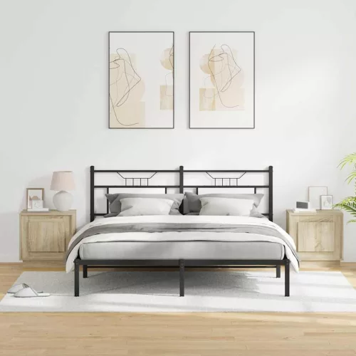 Éjjeliszekrény 2 pcs sonoma tölgy 44 x 34.5 x 45 cm Faanyag