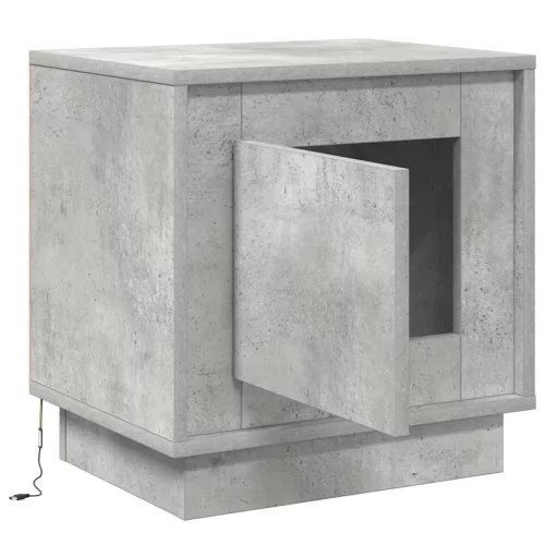 Éjjeliszekrény tartalmaz Beton szürke 44 x 34.5 x 45 cm Faanyag