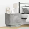 Éjjeliszekrény 2 pcs Beton szürke 44 x 34.5 x 45 cm Faanyag