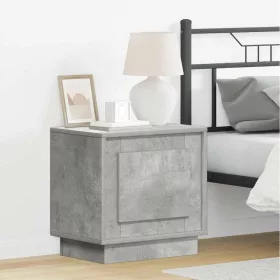   Éjjeliszekrény 2 pcs Beton szürke 44 x 34.5 x 45 cm Faanyag