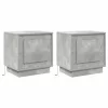 Éjjeliszekrény 2 pcs Beton szürke 44 x 34.5 x 45 cm Faanyag