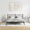Éjjeliszekrény 2 pcs Beton szürke 44 x 34.5 x 45 cm Faanyag
