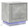 Éjjeliszekrény 2 pcs Beton szürke 44 x 34.5 x 45 cm Faanyag