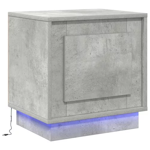 Éjjeliszekrény 2 pcs Beton szürke 44 x 34.5 x 45 cm Faanyag