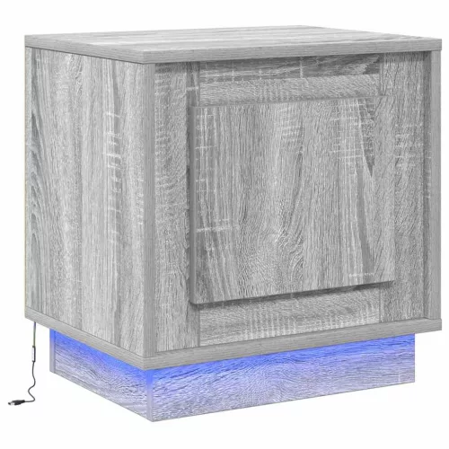Éjjeliszekrény tartalmaz 2 pcs Szürke 44 x 34.5 x 45 cm Faanyag