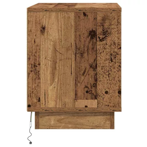 Éjjeliszekrény 2 pcs Régi fa 44 x 34.5 x 45 cm Faanyag