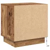 Éjjeliszekrény 2 pcs Régi fa 44 x 34.5 x 45 cm Faanyag