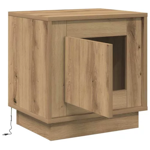 Éjjeliszekrény 2 pcs kézműves tölgy 44 x 34.5 x 45 cm Faanyag