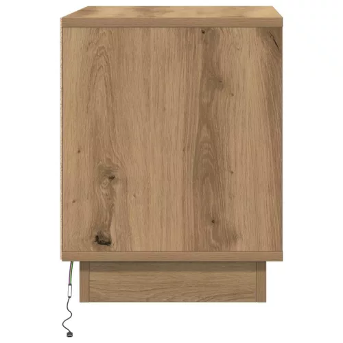 Éjjeliszekrény 2 pcs kézműves tölgy 44 x 34.5 x 45 cm Faanyag