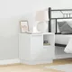 Éjjeliszekrény fiókkal 2 pcs Fehér 50 x 34.5 x 50 cm Faanyag