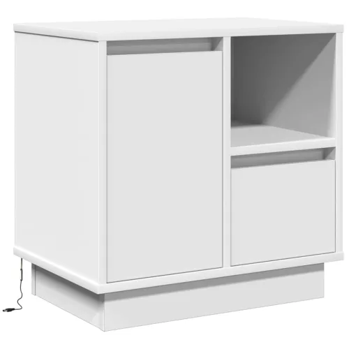 Éjjeliszekrény fiókkal 2 pcs Fehér 50 x 34.5 x 50 cm Faanyag