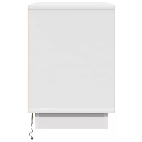 Éjjeliszekrény fiókkal 2 pcs Fehér 50 x 34.5 x 50 cm Faanyag