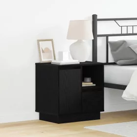   Éjjeliszekrény fiókkal 2 pcs Fekete 50 x 34.5 x 50 cm Faanyag