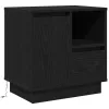 Éjjeliszekrény fiókkal 2 pcs Fekete 50 x 34.5 x 50 cm Faanyag