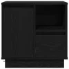 Éjjeliszekrény fiókkal 2 pcs Fekete 50 x 34.5 x 50 cm Faanyag