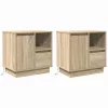 Éjjeliszekrény 2 pcs sonoma tölgy 50 x 34.5 x 50 cm Faanyag
