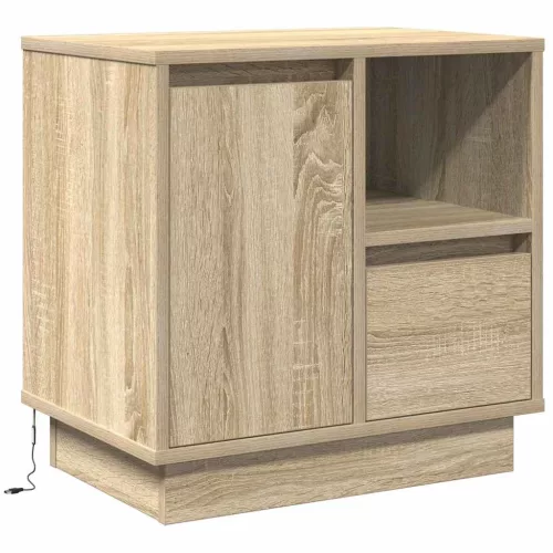 Éjjeliszekrény 2 pcs sonoma tölgy 50 x 34.5 x 50 cm Faanyag