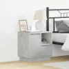 Éjjeliszekrény 2 pcs Beton szürke 50 x 34.5 x 50 cm Faanyag