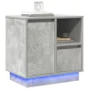 Éjjeliszekrény 2 pcs Beton szürke 50 x 34.5 x 50 cm Faanyag