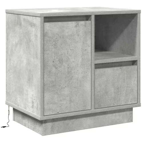 Éjjeliszekrény 2 pcs Beton szürke 50 x 34.5 x 50 cm Faanyag