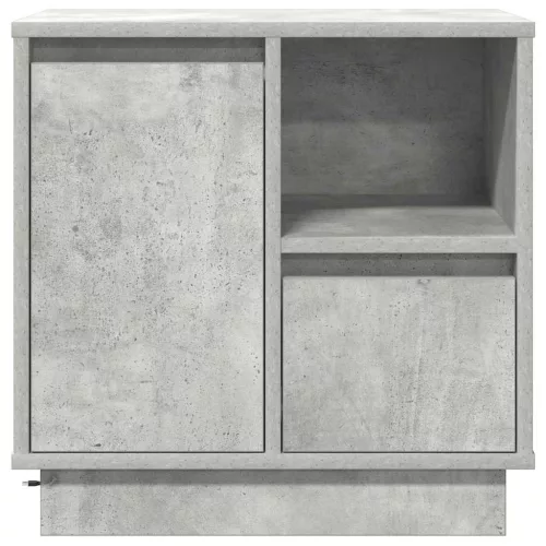 Éjjeliszekrény 2 pcs Beton szürke 50 x 34.5 x 50 cm Faanyag