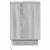 Éjjeliszekrény fiókkal 2 pcs Szürke 50 x 34.5 x 50 cm Faanyag