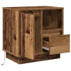 Éjjeliszekrény fiókkal 2 pcs Öreg fa 50 x 34.5 x 50 cm Faanyag