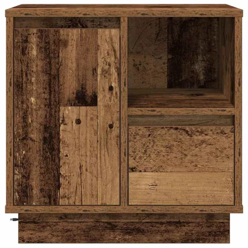 Éjjeliszekrény fiókkal 2 pcs Öreg fa 50 x 34.5 x 50 cm Faanyag
