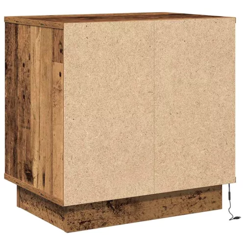 Éjjeliszekrény fiókkal 2 pcs Öreg fa 50 x 34.5 x 50 cm Faanyag