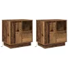 Éjjeliszekrény fiókkal 2 pcs Öreg fa 50 x 34.5 x 50 cm Faanyag