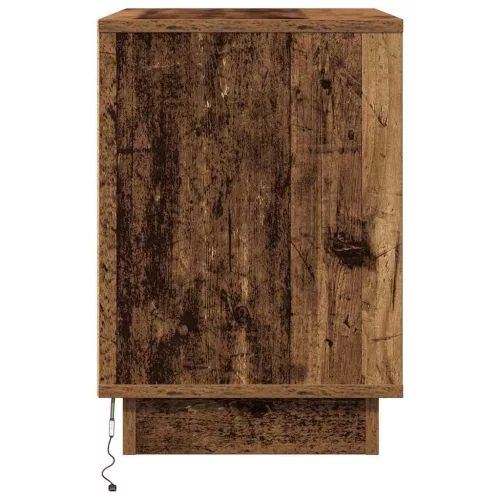 Éjjeliszekrény fiókkal 2 pcs Öreg fa 50 x 34.5 x 50 cm Faanyag