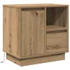 Éjjeliszekrény fiókkal kézműves tölgy 50 x 34.5 x 50 cm Faanyag