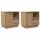 Éjjeliszekrény 2 pcs kézműves tölgy 50 x 34.5 x 50 cm Faanyag