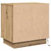 Éjjeliszekrény 2 pcs kézműves tölgy 50 x 34.5 x 50 cm Faanyag