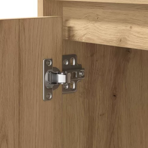 Éjjeliszekrény 2 pcs kézműves tölgy 50 x 34.5 x 50 cm Faanyag