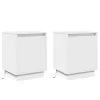 Éjjeliszekrény tartalmaz 2 pcs Fehér 39 x 34,5 x 50 cm Faanyag