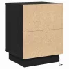 Éjjeliszekrény tartalmaz 2 pcs Fekete 39 x 34,5 x 50 cm Faanyag