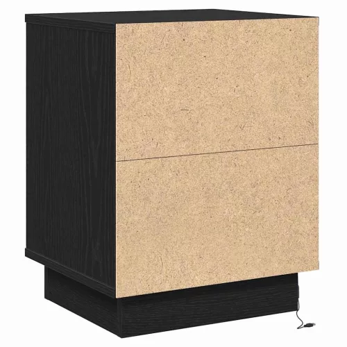 Éjjeliszekrény tartalmaz 2 pcs Fekete 39 x 34,5 x 50 cm Faanyag