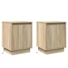 Éjjeliszekrény 2 pcs sonoma tölgy 39 x 34,5 x 50 cm Faanyag