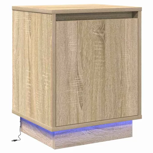 Éjjeliszekrény 2 pcs sonoma tölgy 39 x 34,5 x 50 cm Faanyag