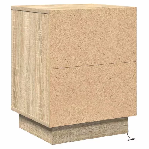 Éjjeliszekrény 2 pcs sonoma tölgy 39 x 34,5 x 50 cm Faanyag