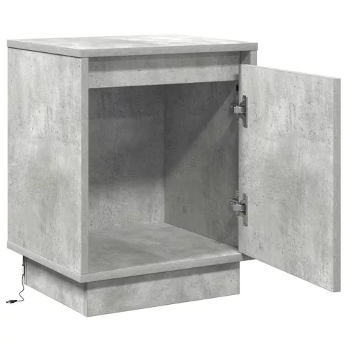 Éjjeliszekrény tartalmaz Beton szürke 39 x 34,5 x 50 cm Faanyag